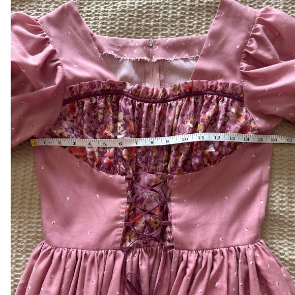 Vintage‎ Handmade Square Dancing Country Dance Dress Small or XS Corset - Picture 5 of 6